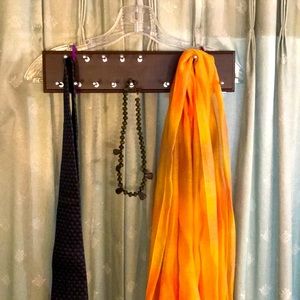 Wood accessory hanging